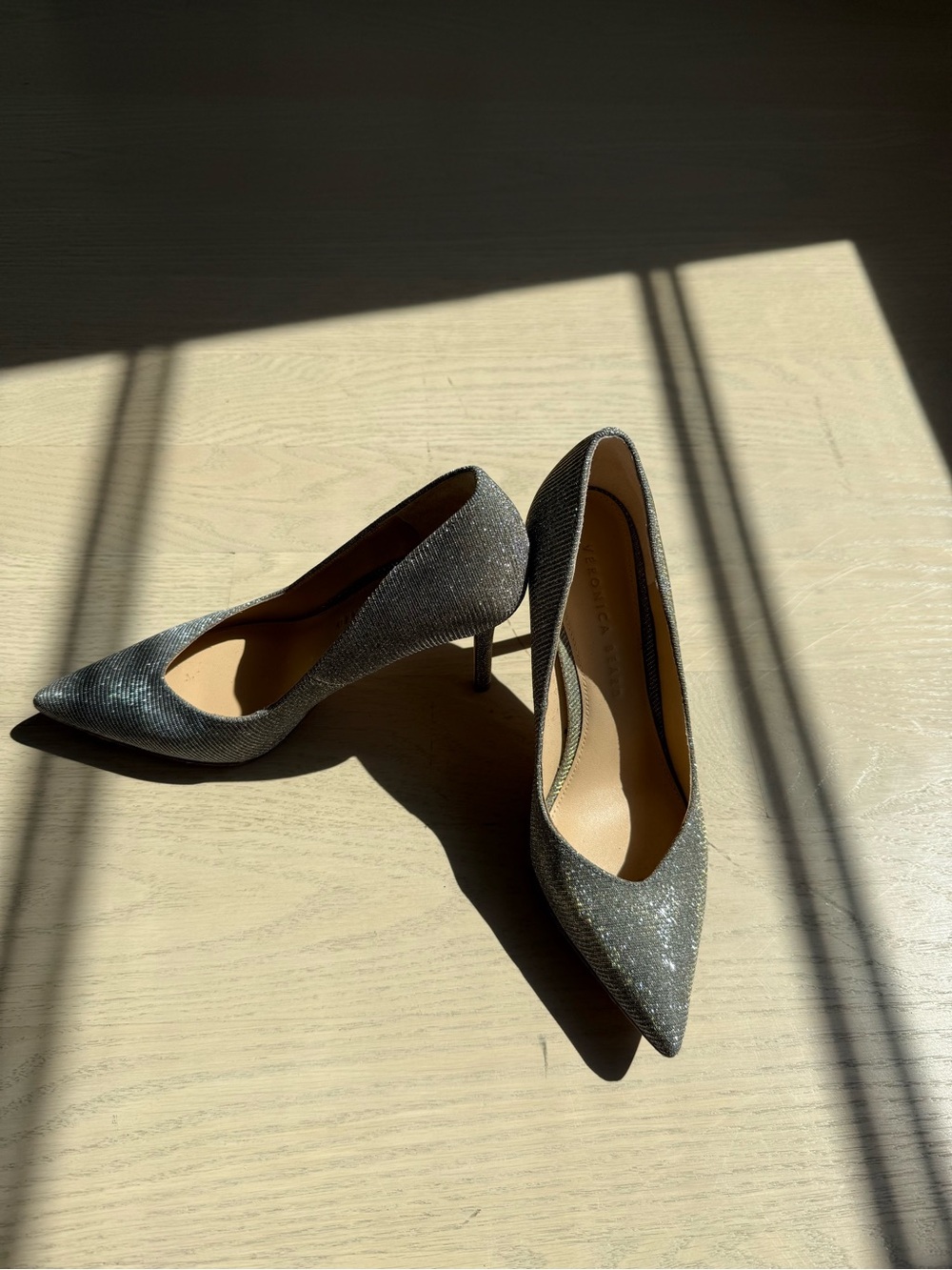 Veronica Beard - Metallic Silver Pointed-Toe Stiletto Pumps - Women